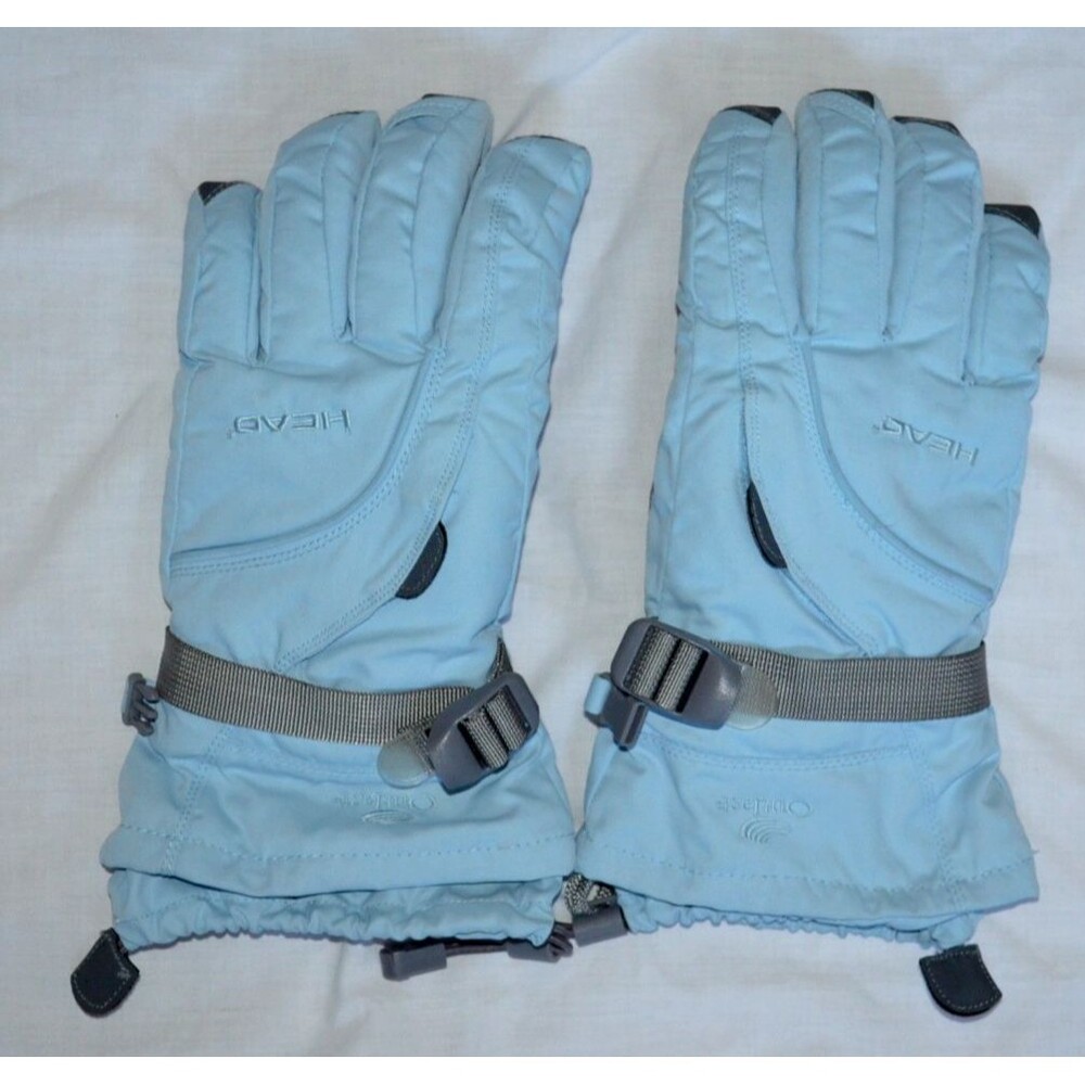HEAD Gloves Womens Size XL Waterproof Breathable Light Blue Nylon Heat Pouch